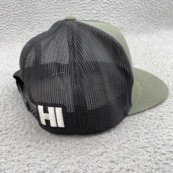 HAWAIIAN STYLE The Classics Hat Cap Snapback Black Trucker HI Flag Print Islands - Picture 5 of 9
